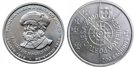Португалия 200 эскудо, 2000 Фернан Магеллан