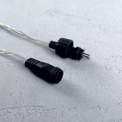 Светодиодная гирлянда 200 разноцветных LED ламп с RGB светодиодом, 20 м., 24V., черный силиконовый провод, IP65, Beauty Led (EST200-10-1RGB)