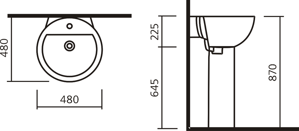УМЫВАЛЬНИК SANITA LUXE ART