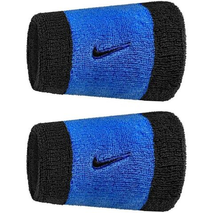 Теннисные напульсники Nike Swoosh Double-Wide 2P - comet blue/black