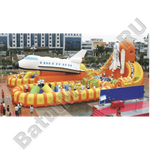 Коммерческий надувной батут "Ракета" 30*20*8 м