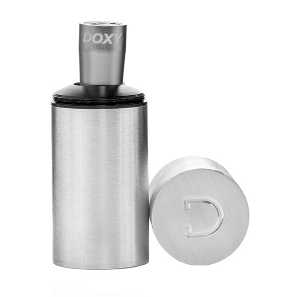 Серебристая металлическая вибропуля 12см Doxy Bullet Silver DXBLTS25