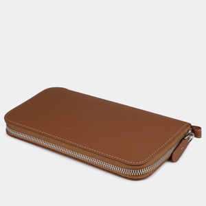 Кожаный кошелек, теленок цвета карамель