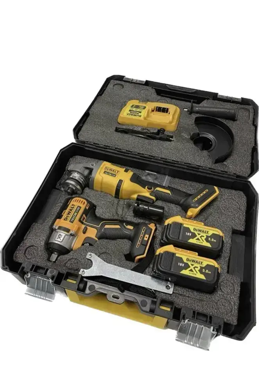 Набор электроинструмента 2в1, Аккумуляторная УШМ+ Гайковерт 2 АКБ