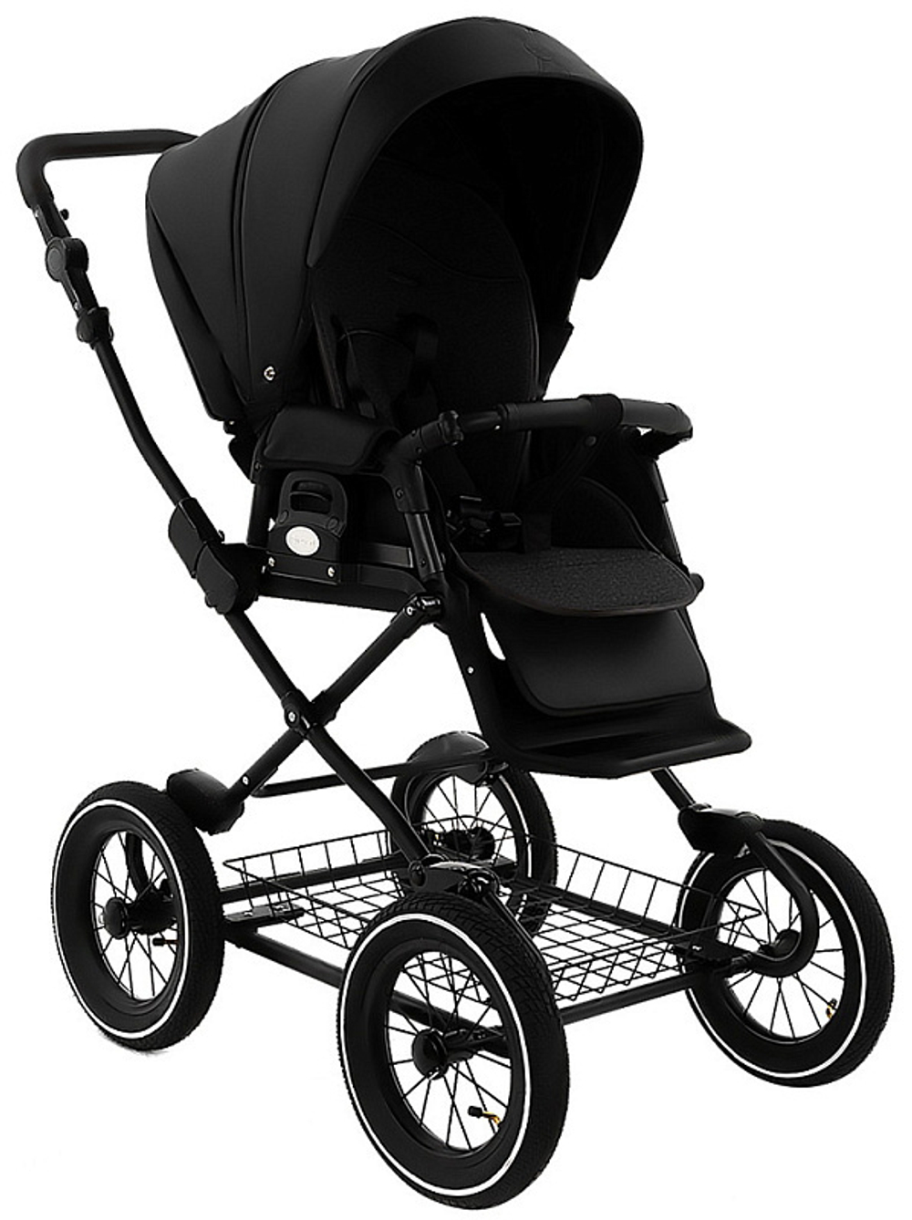 Детская коляска Roan Bass Next Classic Кожа d12 2 в 1 RCL300/1 Black