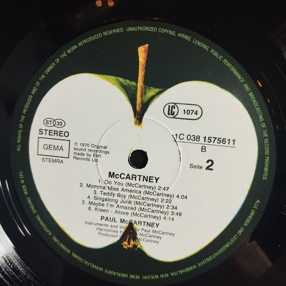 Винтажная виниловая пластинка LP McCartney The Lovely Linda Fame (Germany 1984)