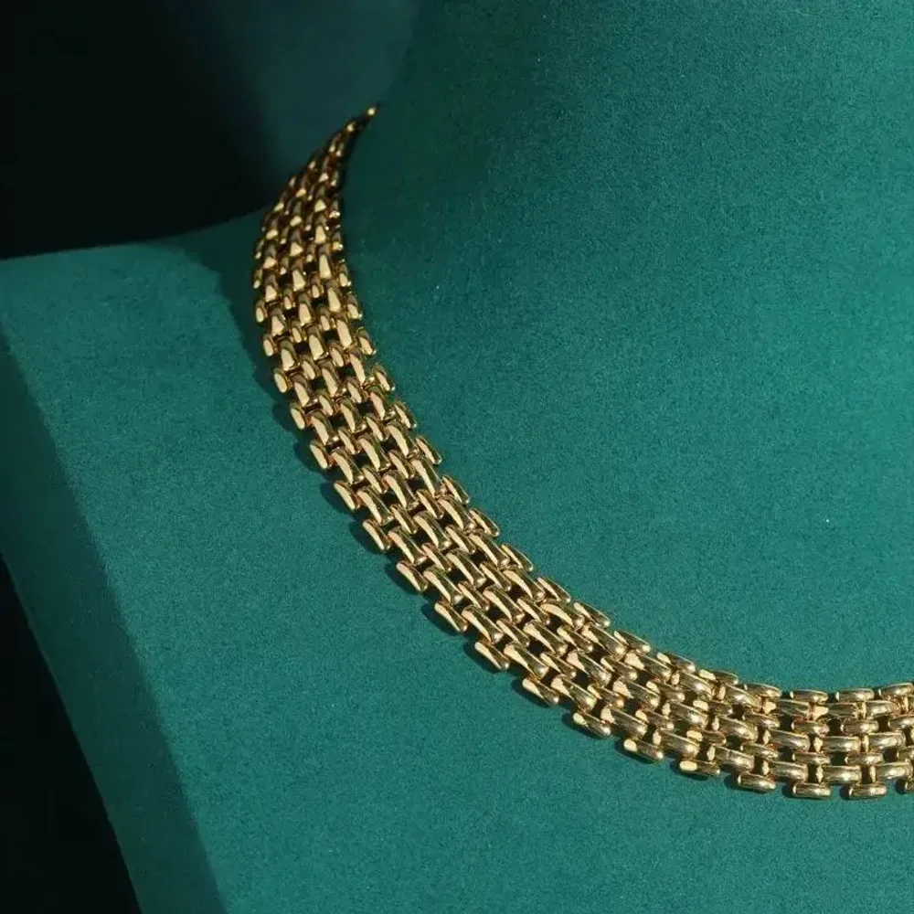 Колье золотое Плетение