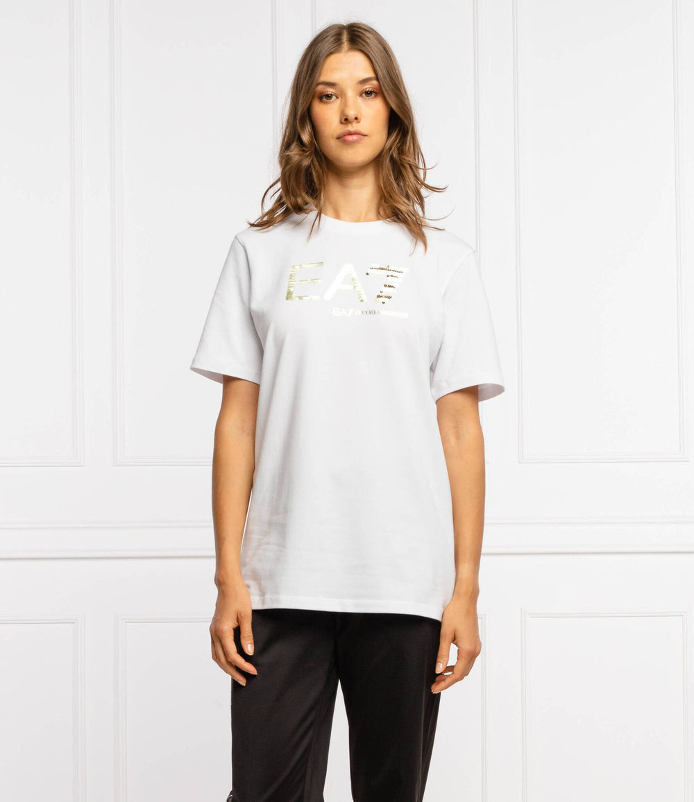 футболка EA7 - белый(6KTT37 TJAPZ)