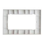 Рамка 2-местная (без перемычки), стекло, STEKKER, GFR00-7012-01, серия Катрин, белый 49599