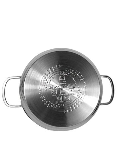 Кастрюля 4 л. из нержавеющей стали Kamille KM 5414 с крышкой