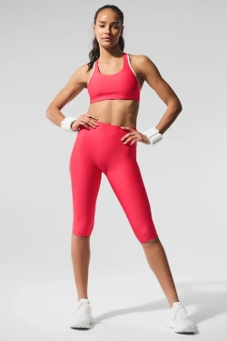 Alo yoga Топ Airlift, карамельно-красный