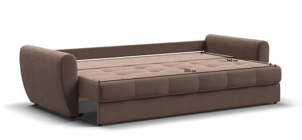 Диван Престон велюр Монолит мокко