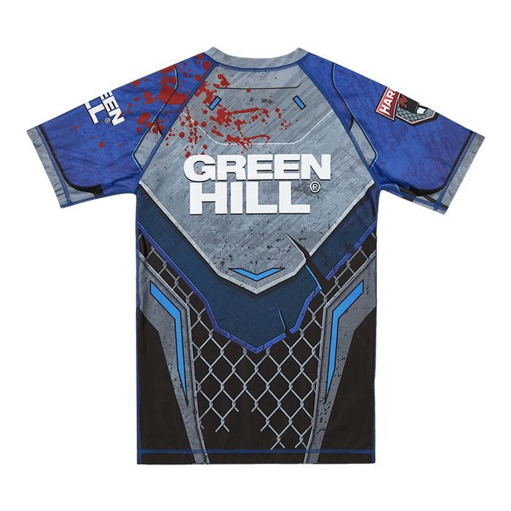 RGI-10569 Рашгард RASH GUARD HARDCORE черно-синий