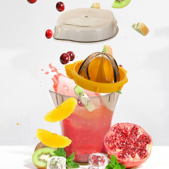 Соковыжималка ручная пластиковая Kamille KM 7827 для цитрусовых и гранатов