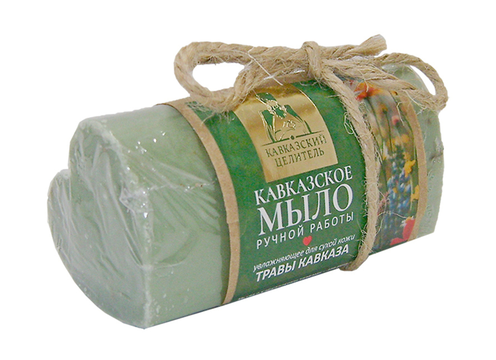 Мыло ручной работы, сердце, Травы Кавказа, 100 г, "Кавказский целитель"