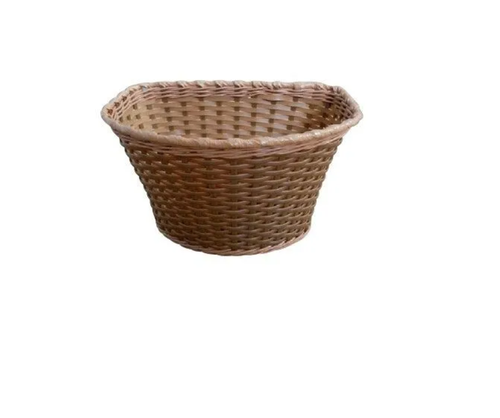 Корзина TRIX для детского велосипеда 16", крепление на руль, 240x165x155мм, пластиковая, плетёная, коричневая