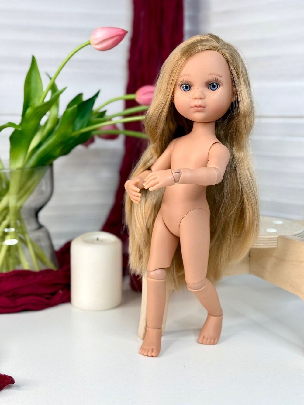 Кукла BERJUAN виниловая, шарнирная 35см Ева (5820)