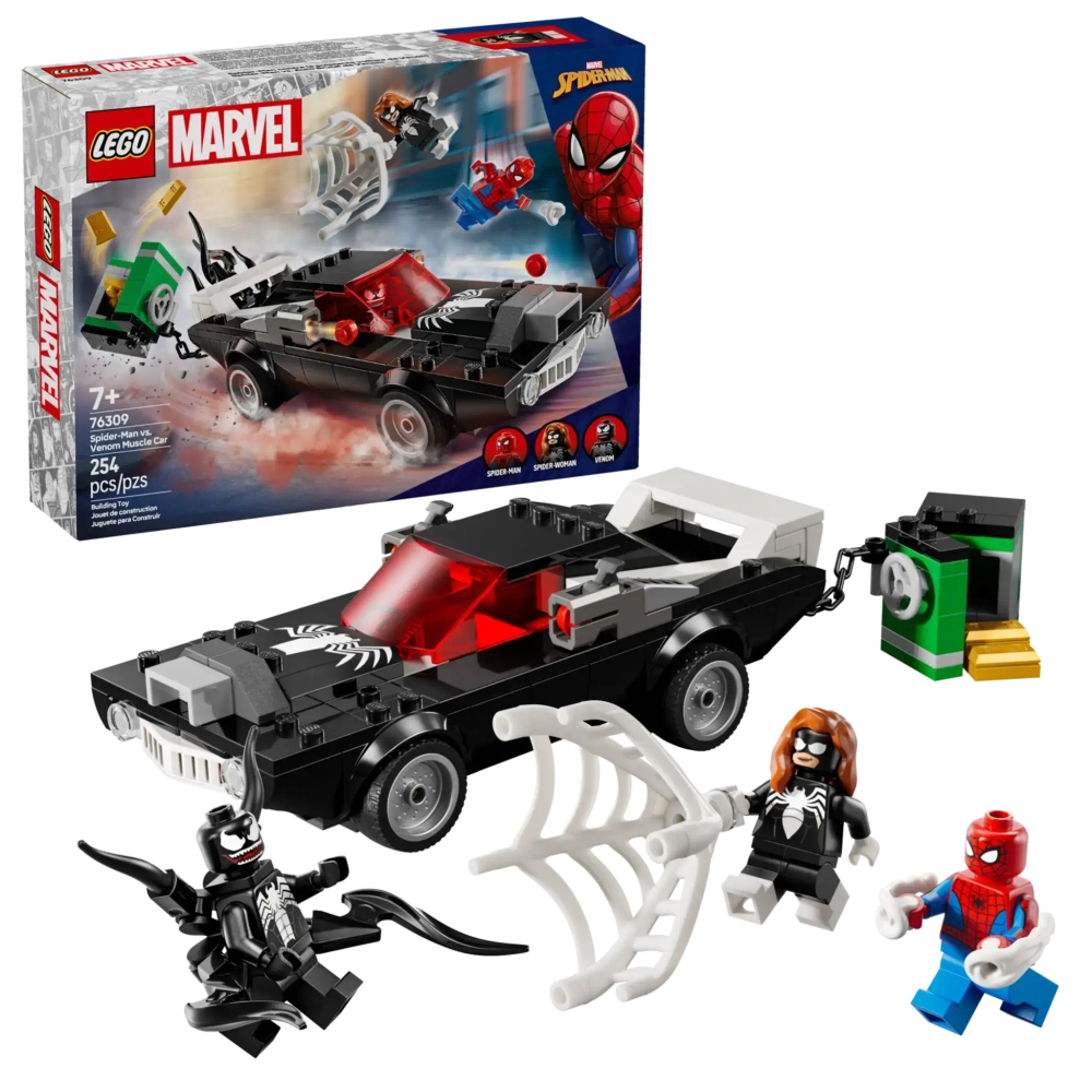 Конструктор LEGO Marvel 76309 Человек-паук против Венома Muscle Car