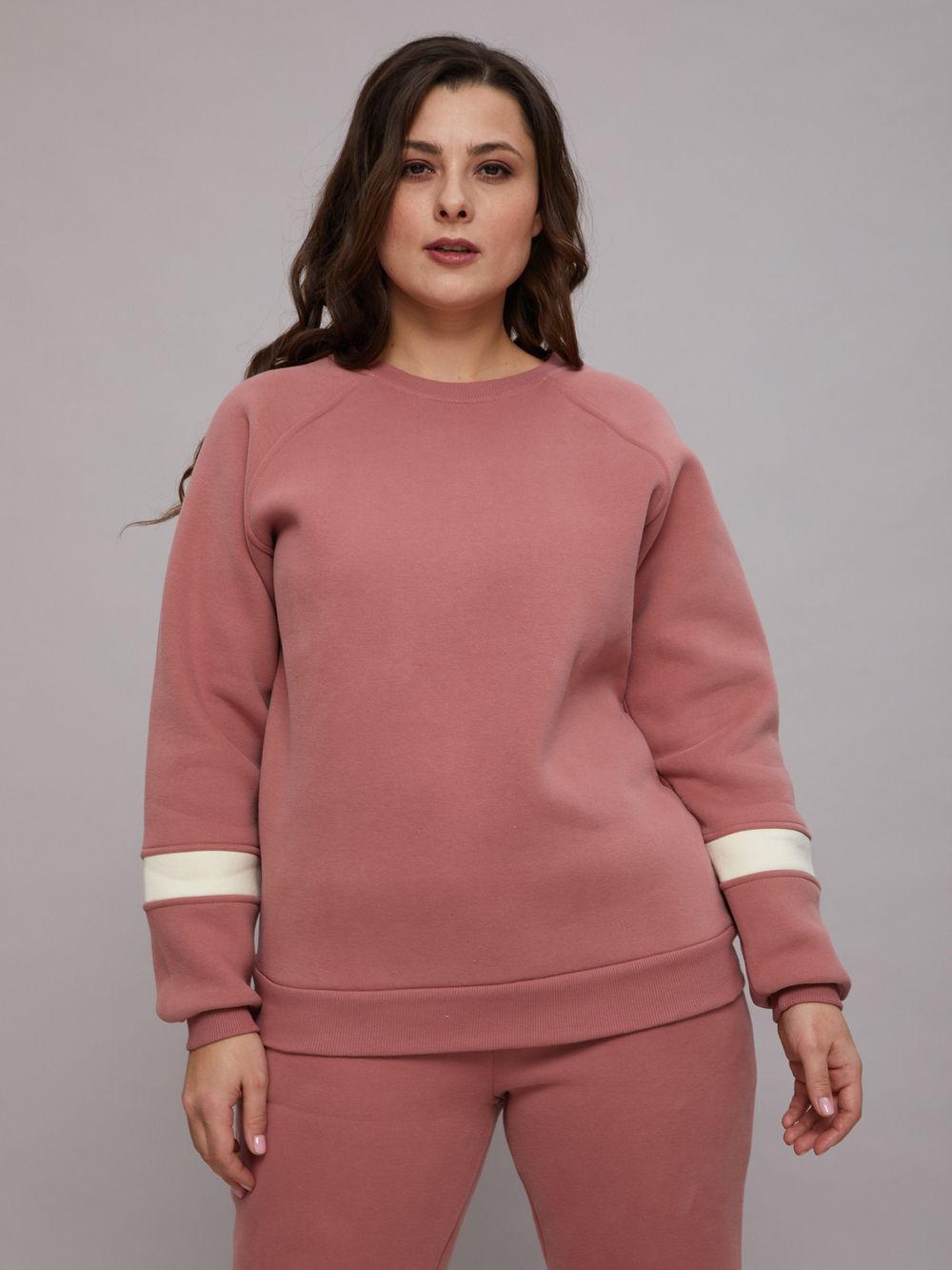 Костюмы с брюками КБофн-042/пудровый