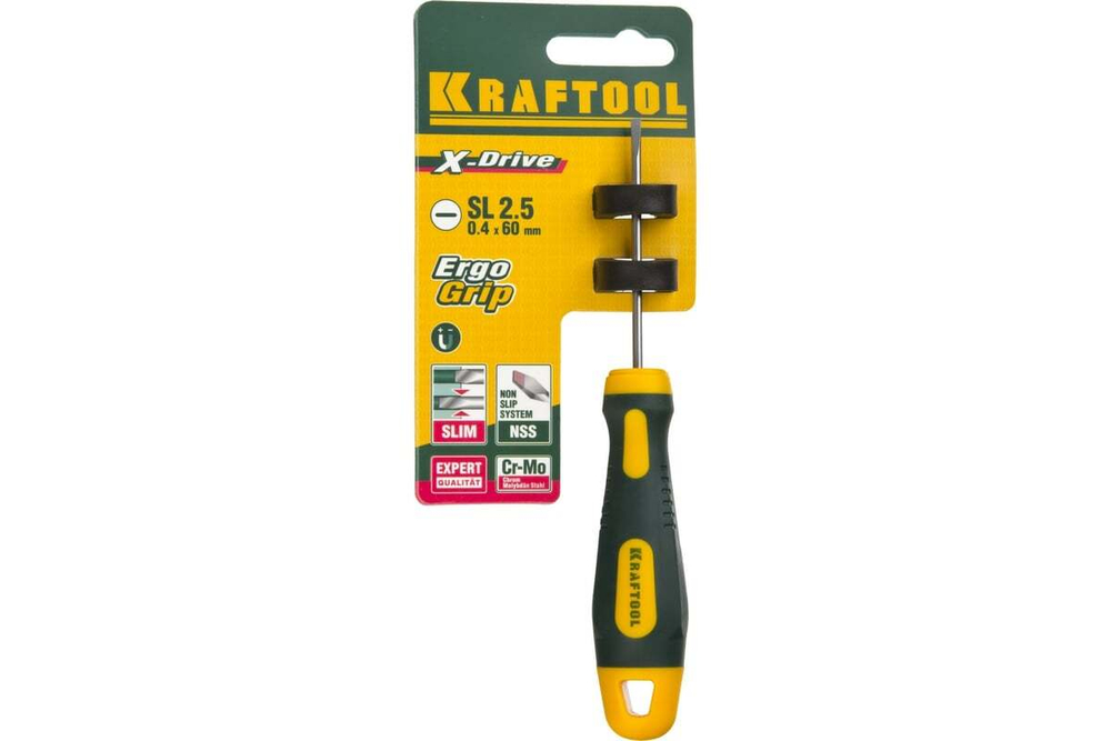 Отвертка KRAFTOOL Х-Drive SL 2.5x60  250071-2.5-060