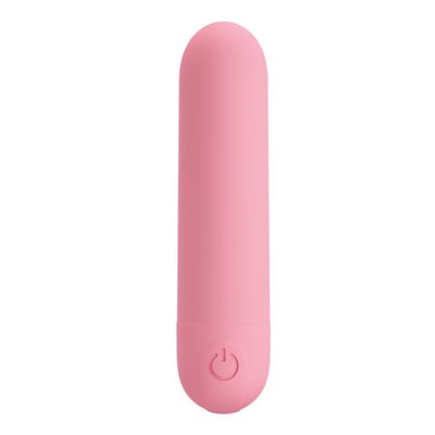 Нежно-розовая перезаряжаемая вибропуля Stefan - 8 см. (Цвет: нежно-розовый)