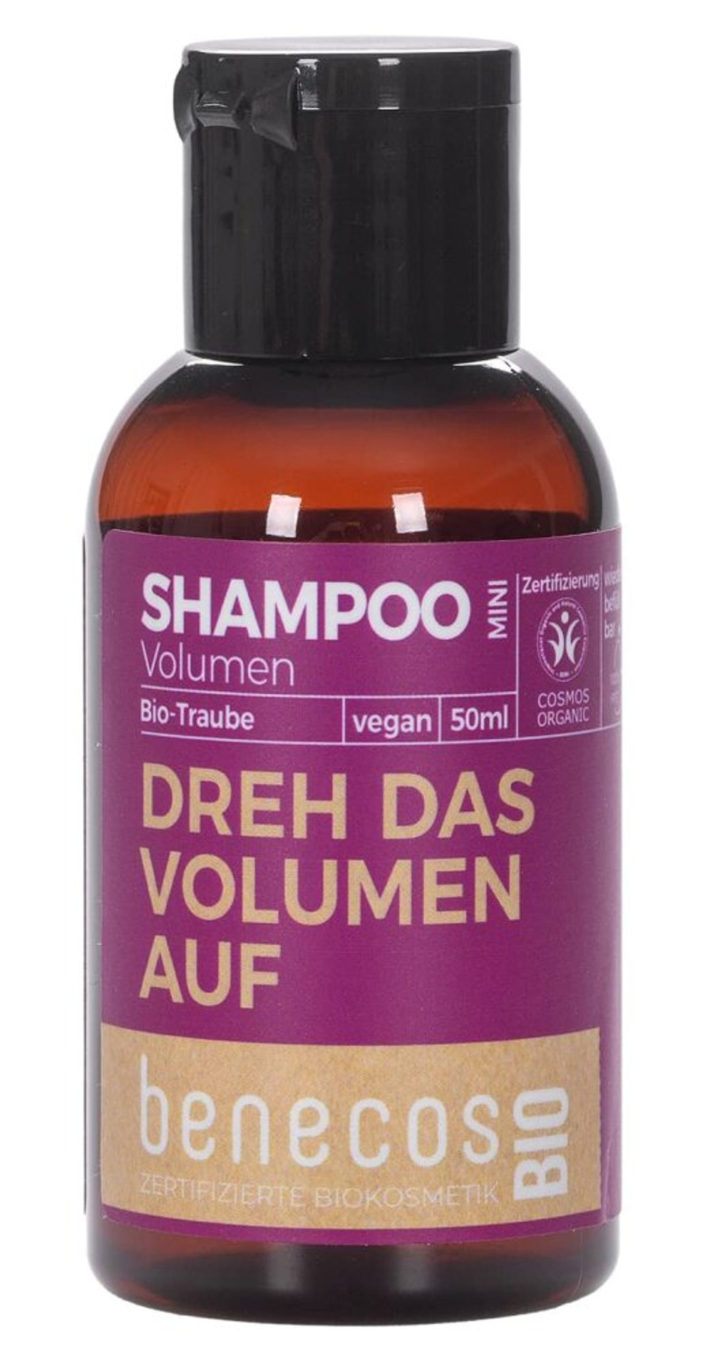Шампунь Benecos Volume Grape, пробный размер, 50 мл