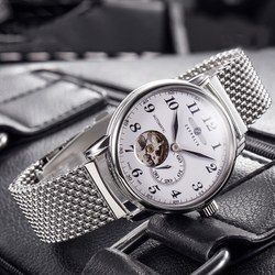 ZEPPELIN Piaget Collection Automatic Mechanical Movement Men"s Watches Watch 40 White Dial