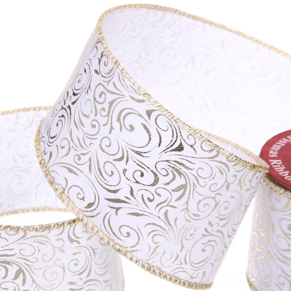 Лента для декорирования «Торжество» 6,3 см, 2,7 м, Шампань