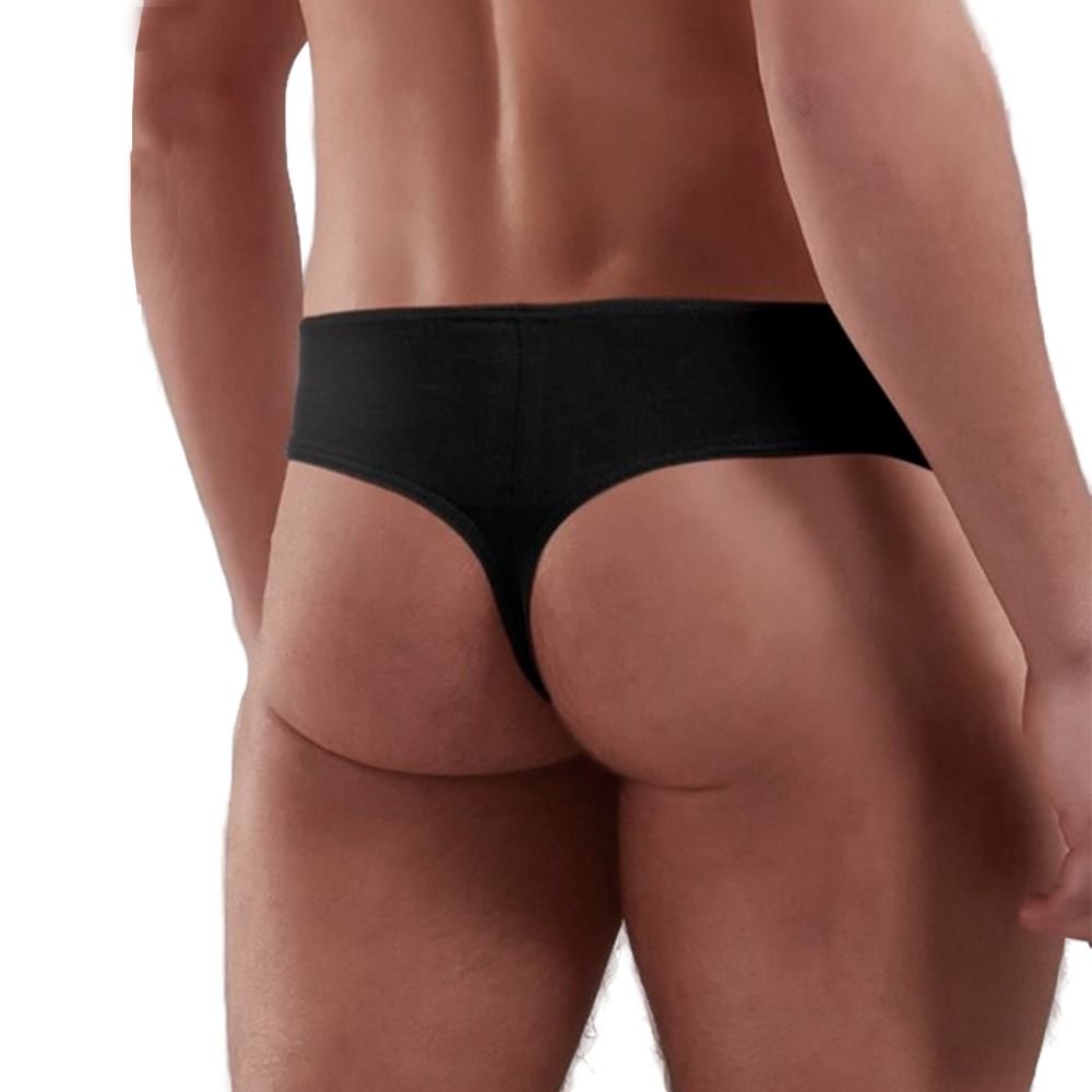 Мужские трусы тонги черные Doreanse 1030