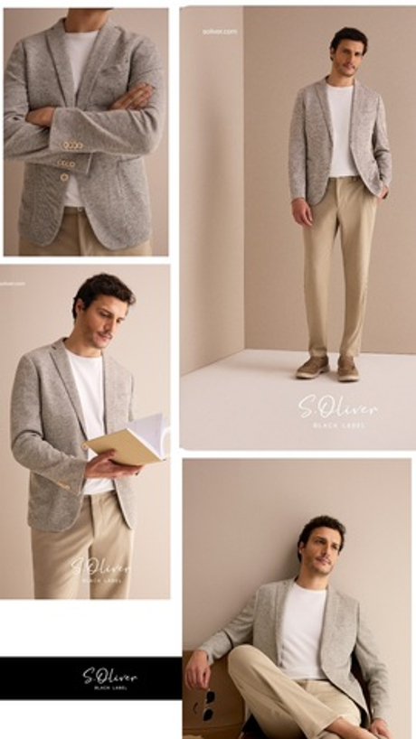 Структурированный пиджак из трикотажа в мелкую клетку Black Label