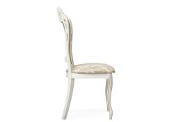 Деревянный стул Bronte молочный с патиной