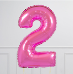 FM Шар 40" / 102 см "Цифра 2" фуксия фуше (БГ-60)