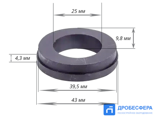 Уплотнитель резиновый для NHP-1 арт. GN-NHP-1-R