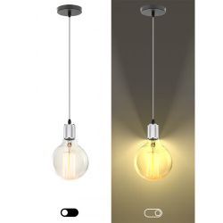 PL13 E27 - 5 CH Подсветка ЭРА Накладной, цоколь Е27, провод 1 м, цвет хром