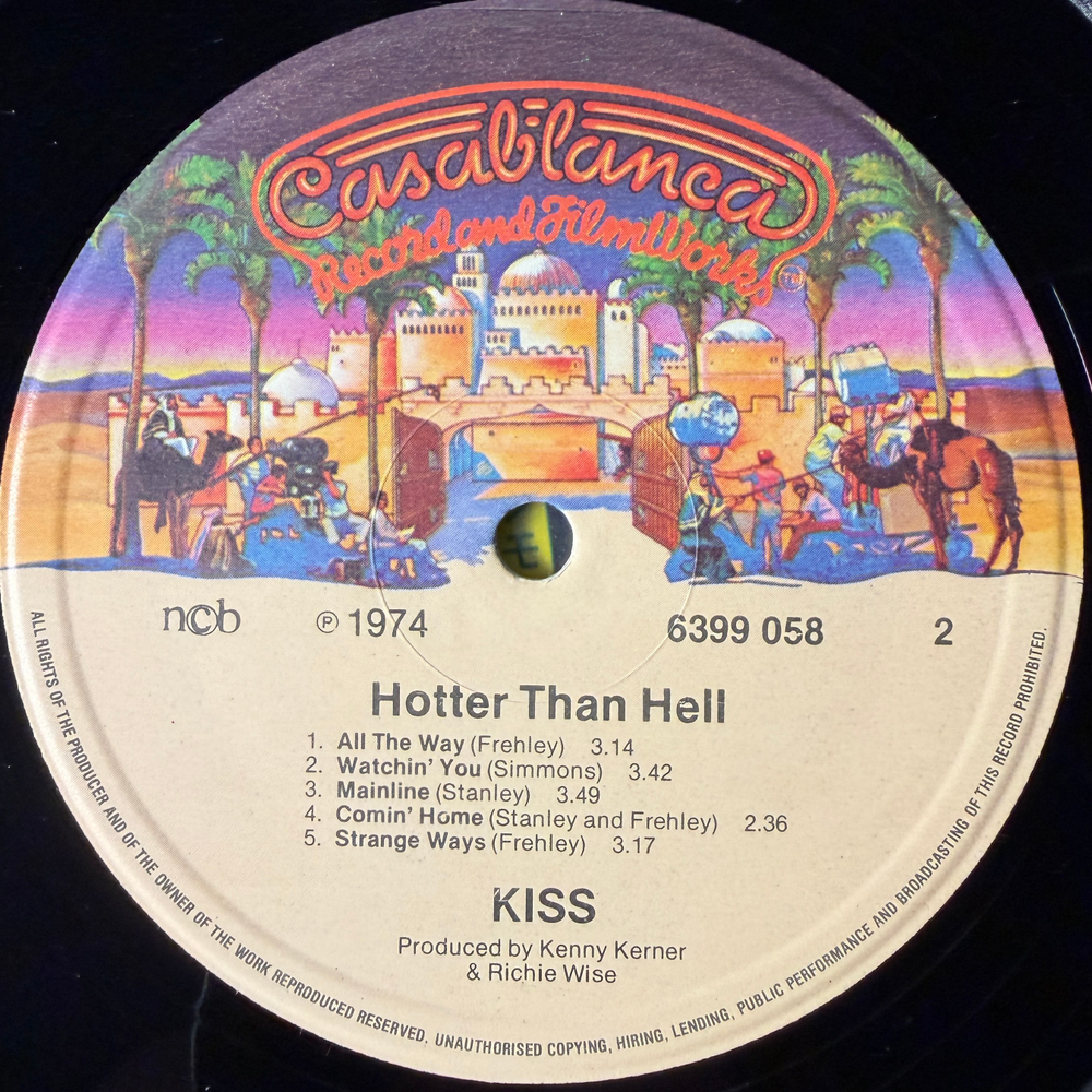 Виниловая пластинка Kiss - Hotter Than Hell LP