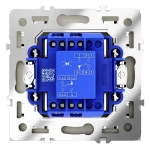 Перекрестный переключатель встраиваемый VOLTUM S70 одноклавишный 10А, (шелк)