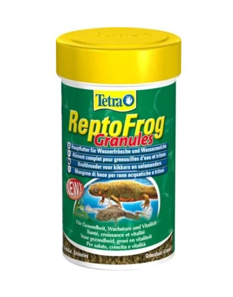 Tetra ReptoFrog основной корм для водных лягушек и тритонов в гранулах 100 мл