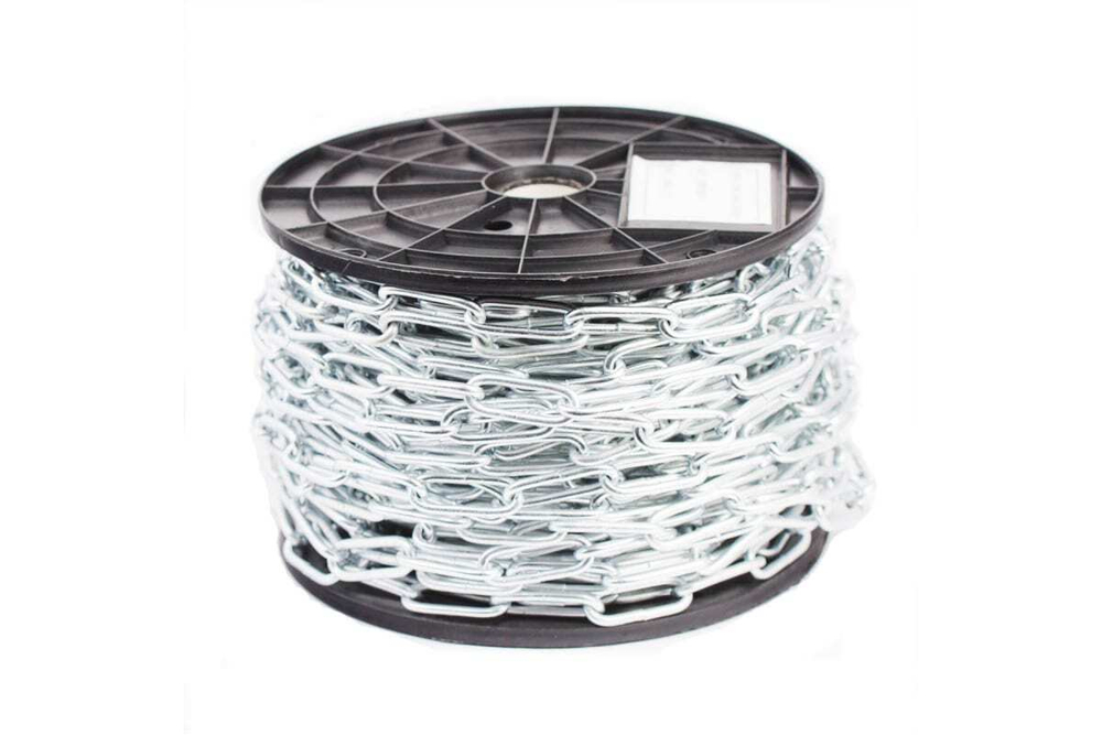 ЦЕПЬ СТРОЙБАТ DIN 763 (ДЛ. ЗВЕНО) 3ММ (БЕЛЫЙ ЦИНК)