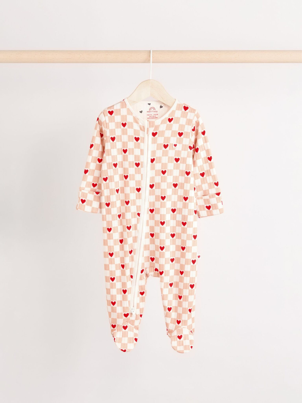 Комбинезон / Cлип для малышей Next E60-080, 3 шт., Молочный, Красный