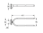 Полотенцедержатель Grohe Selection 41059GN0 двойной Холодный рассвет матовый