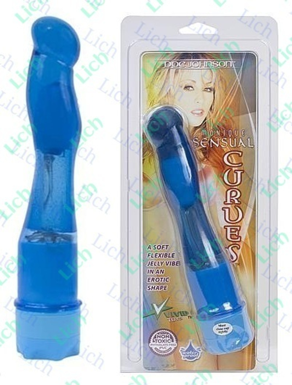 Вибромассажер с изогнутым контуром