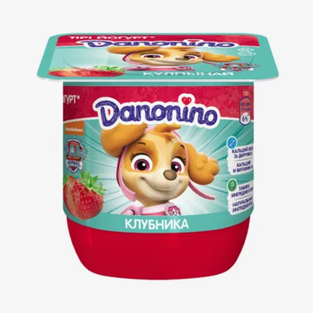 Йогурт Danone Клубника 3% 100 гр