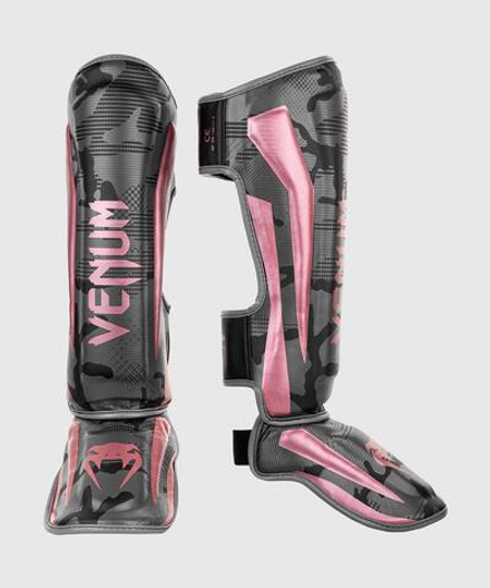Щитки Venum Elite Black/Pink Gold