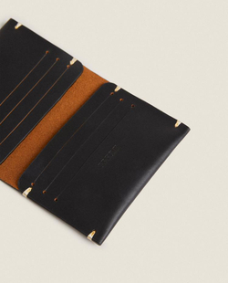 ZARA HOME КОЖАНЫЙ БУМАЖНИК, ЧЕРНЫЙ