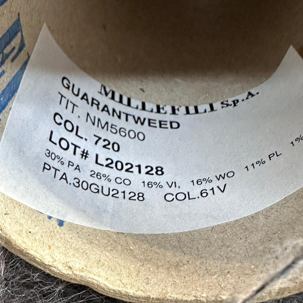 GUARANTWEED - Millefili; 26% хлопок, 16% вискоза, 16% меринос, 42% п/а; 560м/100гр; col. 720, цвет: скрутка из цветной нити и серый тауп