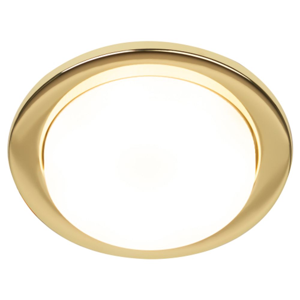 Светильник встраиваемый ЭРА KL70 GD /1 под лампу GX53 золото | Встраиваемые светильники Для ламп GX53