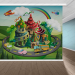 Фотообои для детского сада Город - городской транспорт 082