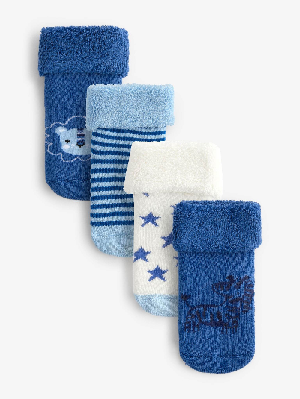 Носки для малышей Next K84-947, 4 шт., Синий, Голубой