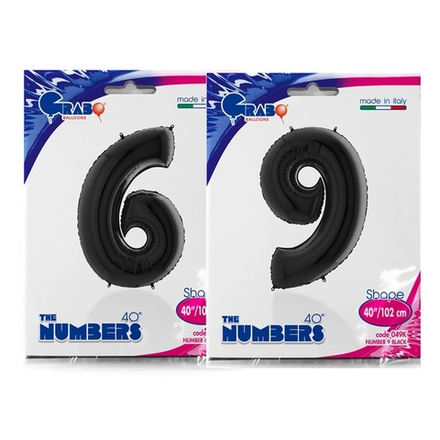 Цифра "6" чёрный