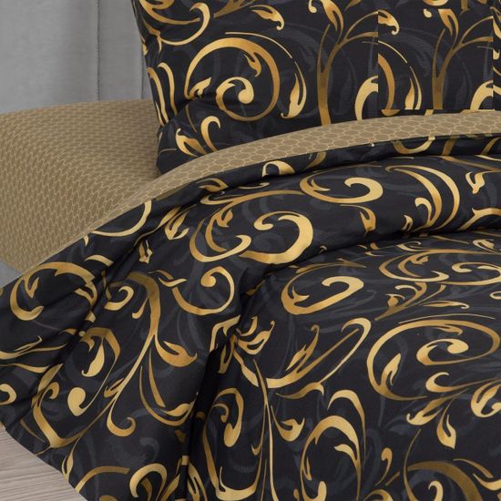 Двуспальный с европростынёй комплект постельного белья Талисман DE LUXE поплин наволочки 70x70 см